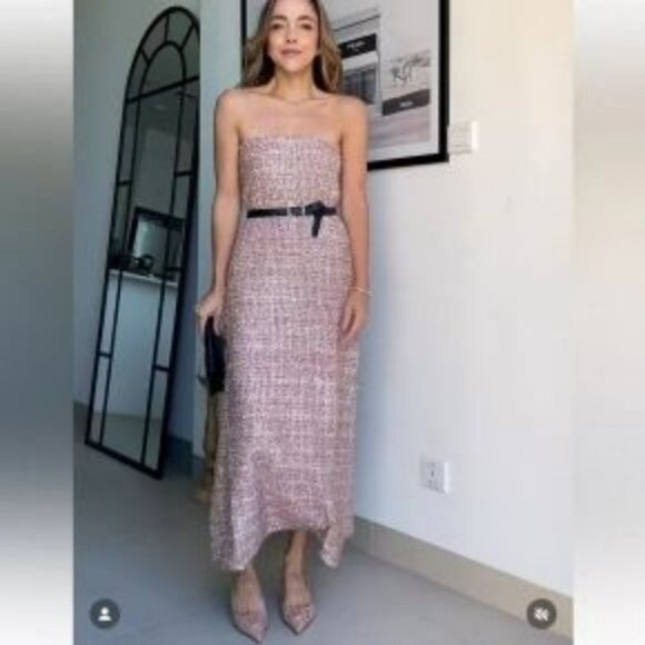 ZARA STRUCTURED KNIT DRESS - Picture 1 of 6